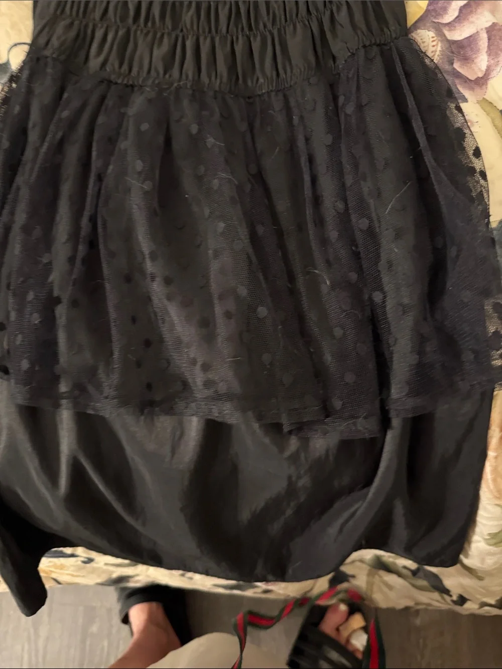 Black Strapless Peplum Cocktail Dress